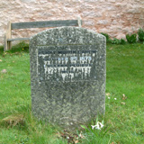 Headstone before restoration