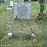 Headstone before restoration