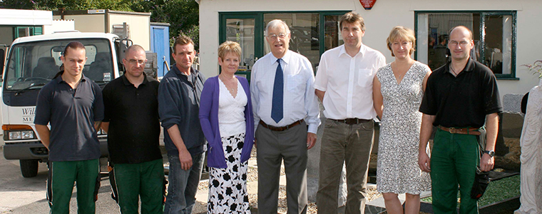 The Williams & Triggs team outside the works